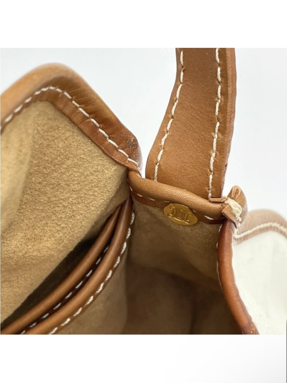 Celine vintage canvas leather 
Baguette bag - Picture 12 of 16